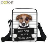 Funny Bad Puppy Dog Messenger Bag Women Handbags Pet Dog Ladies Crossbody Bag