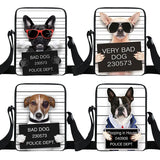 Funny Bad Puppy Dog Messenger Bag Women Handbags Pet Dog Ladies Crossbody Bag