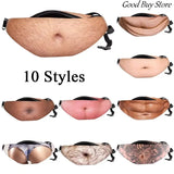 Funny Beer Belly Purse Novelty Waist Bag Women Men Storage Pouch