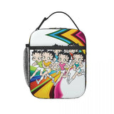 Betty Boops Animation Insulated Lunch Tote Bag Portable Thermal Cooler Food Box