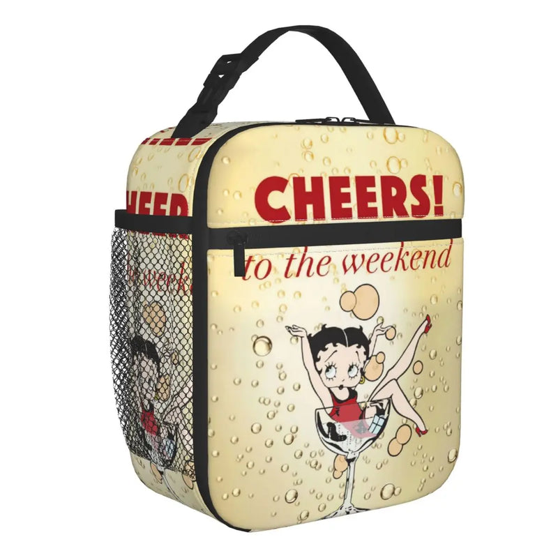 Betty Boop Cheers Insulated Lunch Bag
