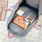 Cartoon Prints Women Backpack Nylon Travel Bag Large Capacity