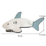 Cartoon Shark Women Shoulder Bag PU Leather Phone Crossbody Bag