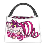 Funny Cheshires Cat Lunch Bag Insulated Cooler Tote for Women Work Picnic