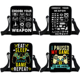 Funny Gamer Print Crossbody Bag for Travel Women Handbag Messenger Bags