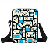 Funny Gamer Print Crossbody Bag for Travel Women Handbag Messenger Bags