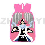 Bleach Anime 3D Backpack Pink Canvas Bag for Women Kids School Waterproof