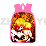 Bleach Anime 3D Backpack Pink Canvas Bag for Women Kids School Waterproof