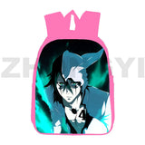 Bleach Anime 3D Backpack Pink Canvas Bag for Women Kids School Waterproof