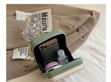 Funny Chinese Mahjong Rich Lucky Shoulder Bag PU Leather Crossbody Handbag Gift