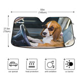 Funny Dog Auto Parts Car Decoration Sunshade Car Windshield Sunshade