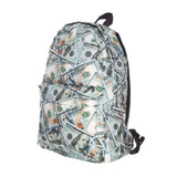 Funny Dollar Printing College Backpacks Laptop Computer Backpack For Teenager