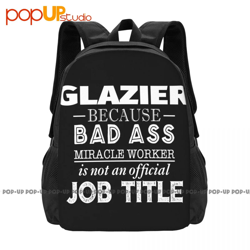 Funny Glazier Backpack Large Capacity Training Gym Tote Bag