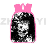 3D Female Laptop College Mochila Canvas School Bag