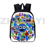 Funny Rainbow 3D Print Backpack College Anime Laptop 12/16 Inch Canvas