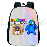 Funny Rainbow Backpack for Kids Boys Girls Cartoon School Bags Children Rucksack