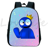 Funny Rainbow Backpack for Kids Boys Girls Cartoon School Bags Children Rucksack