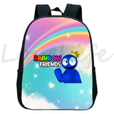 Funny Rainbow Backpack for Kids Boys Girls Cartoon School Bags Children Rucksack