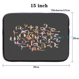 Armenian Birds Alphabet USB Charge Backpack Men Women Travel Laptop Bag