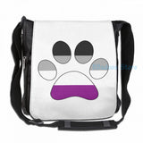 Asexual Paw Print USB Charge Backpack School Travel Laptop Bag