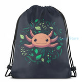 Funny Axolotl Print USB Charge Backpack for School and Travel