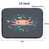 Funny Axolotl Print USB Charge Backpack for School and Travel