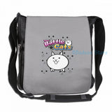 Funny Graphic print Battle Cats USB Charge Backpack School bag