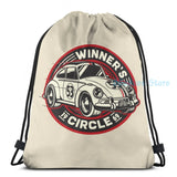 Funny Graphic Biker Herbie USB Charge Backpack School Travel Laptop Bag