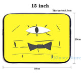 Funny Bill Cipher Close Up USB Charge Backpack School Bag Travel Laptop Bag