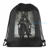 Bloodborne Graphic Backpack USB Charge School Travel Laptop Bag