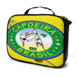 Capoeira Graphic Print USB Charge Backpack