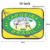 Capoeira Graphic Print USB Charge Backpack