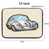 Funny Racing Herbie USB Charge Backpack School Travel Laptop Bag