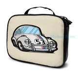 Funny Racing Herbie USB Charge Backpack School Travel Laptop Bag