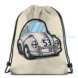 Funny Racing Herbie USB Charge Backpack School Travel Laptop Bag