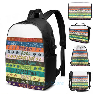 Cavetown Album Song List USB Charge Backpack