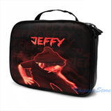 Funny Graphic Dark Jeffy USB Charge Backpack - Travel Laptop Bag