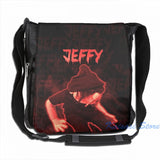 Funny Graphic Dark Jeffy USB Charge Backpack - Travel Laptop Bag