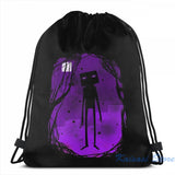 Funny Enderman USB Charge Backpack School Travel Laptop Bag