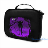 Funny Enderman USB Charge Backpack School Travel Laptop Bag
