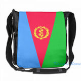 Funny Eritrea Flag Banner USB Charge Backpack School Travel Laptop Bag