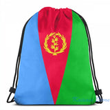 Funny Eritrea Flag Banner USB Charge Backpack School Travel Laptop Bag