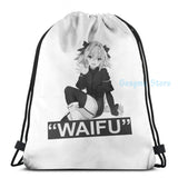 Funny Graphic print Astolfo Waifu USB Charge Backpack School Travel bag