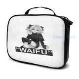 Funny Graphic print Astolfo Waifu USB Charge Backpack School Travel bag