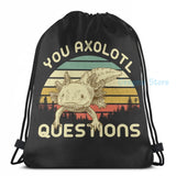 Funny Axolotl USB Charge Backpack Men Women School Travel Laptop Bag