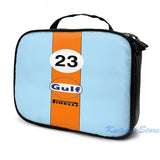 Gulf Oil Racing Colours USB Charge Backpack Men School Bags Women Bag Travel Lap