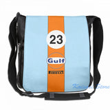 Gulf Oil Racing Colours USB Charge Backpack Men School Bags Women Bag Travel Lap