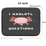 Axolotl USB Charge Backpack School Travel Laptop Bag
