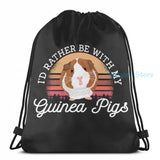 Funny Graphic print Guinea Pig Cavy USB Charge Backpack School Travel Bag
