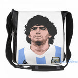 Maradona Graphic Print USB Charge Backpack - School Travel Laptop Bag